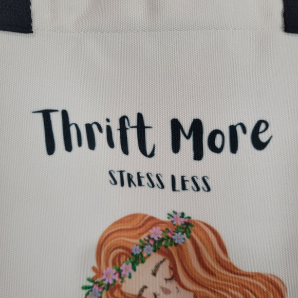 Thrift More, Stress Less Reusable Shopping Tote - Picture 4 of 6